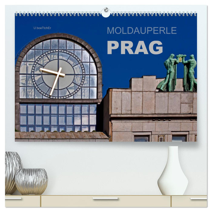 Moldauperle Prag (CALVENDO Premium Wandkalender 2024)