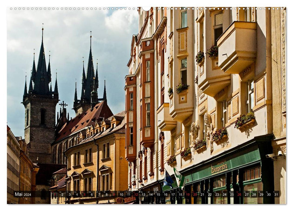 Vltava Pearl Prague (CALVENDO Premium Wall Calendar 2024) 