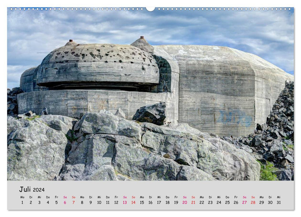 Bunker Zeitzeugen der Geschichte (CALVENDO Premium Wandkalender 2024)