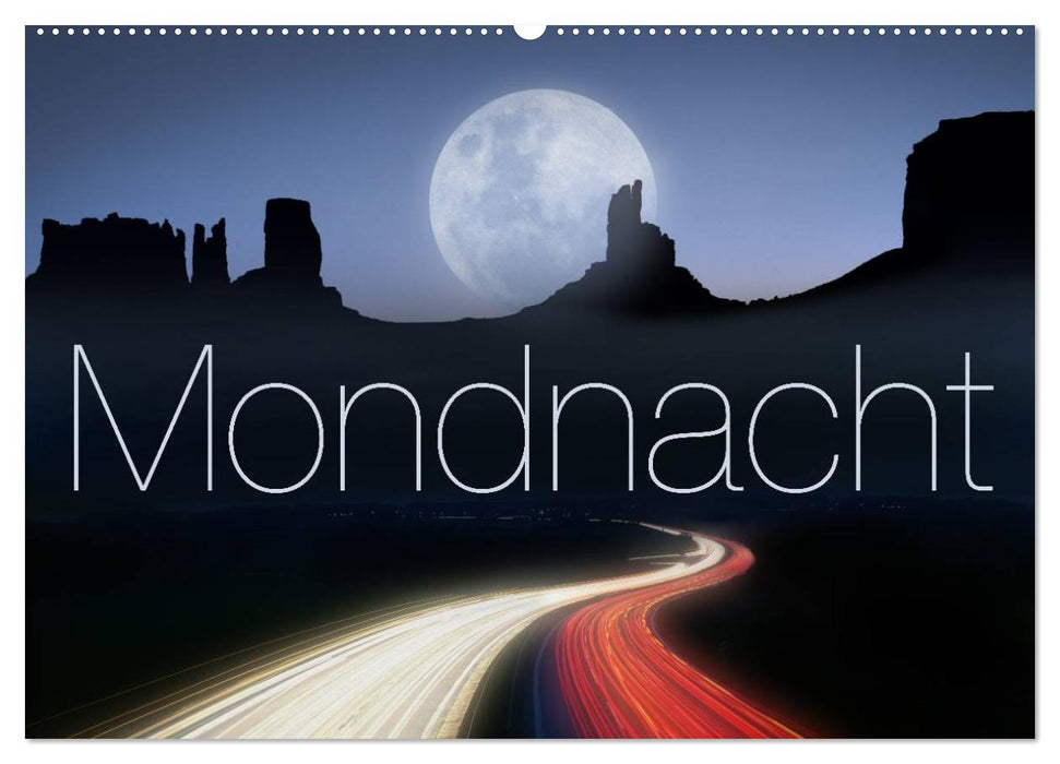 Moonlight Night (CALVENDO Wall Calendar 2024) 