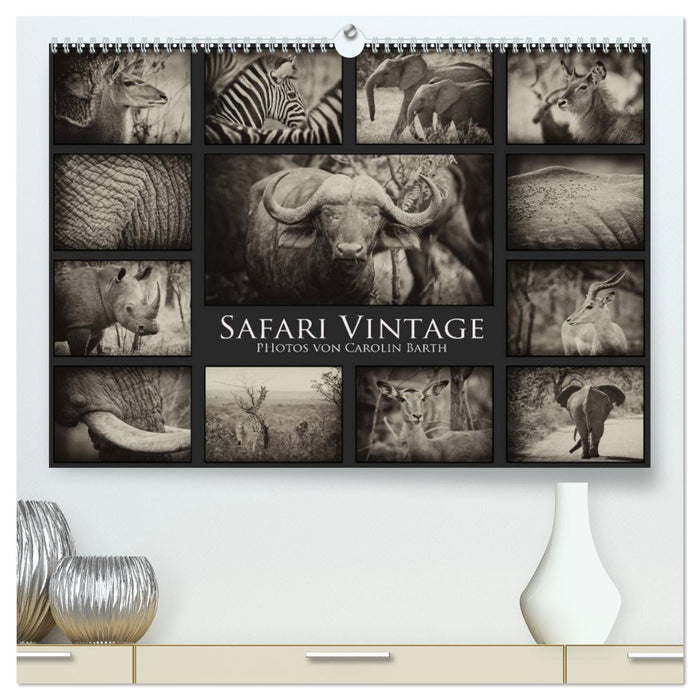 Safari Vintage (Calendrier mural CALVENDO Premium 2024) 