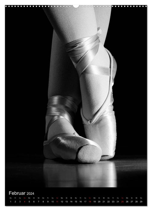 Ballet Black and White (CALVENDO Premium Wall Calendar 2024) 