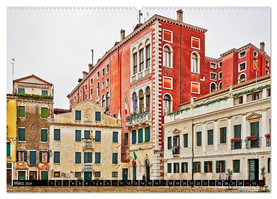 Visite à Venise (Calvendo Premium Wall Calendar 2024) 