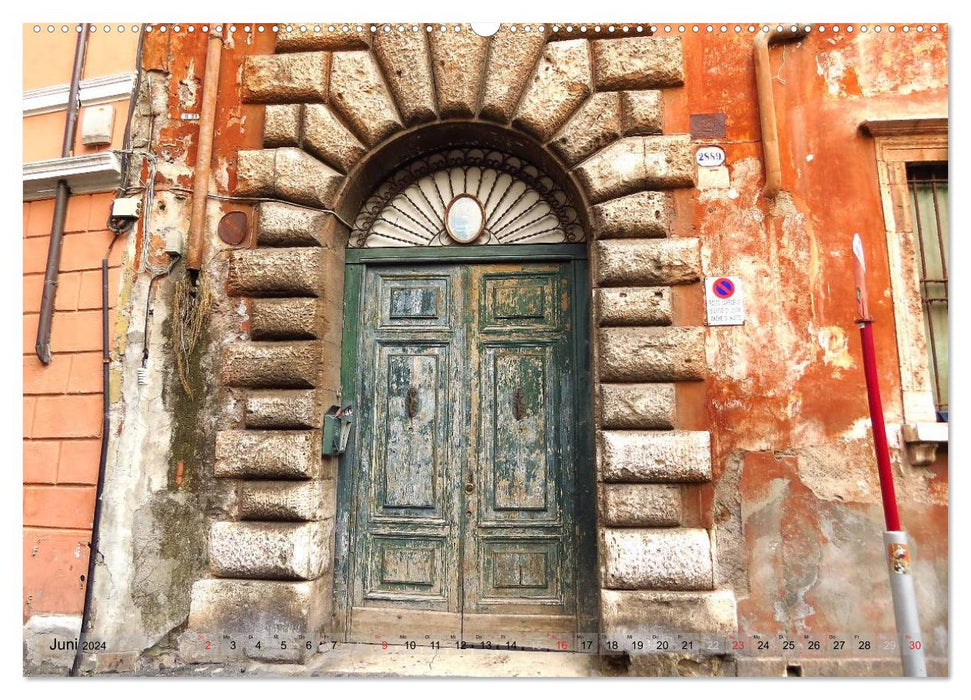 Rome - the cozy district of Trastevere (CALVENDO Premium Wall Calendar 2024) 