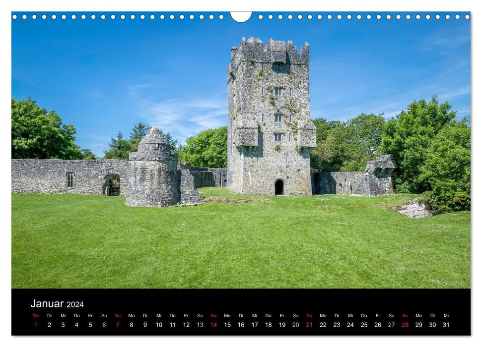 Ireland - Green Island in the North (CALVENDO Wall Calendar 2024) 