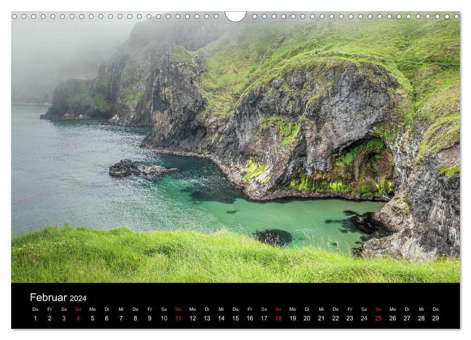 Ireland - Green Island in the North (CALVENDO Wall Calendar 2024) 
