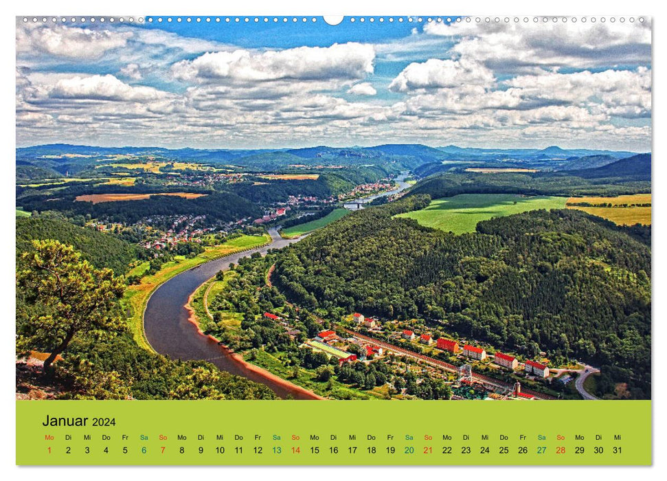 Im Elbsandstein - Sächsisch-böhmische Schweiz (CALVENDO Wandkalender 2024)