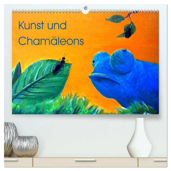 Kunst und Chamäleons (CALVENDO Premium Wandkalender 2024)