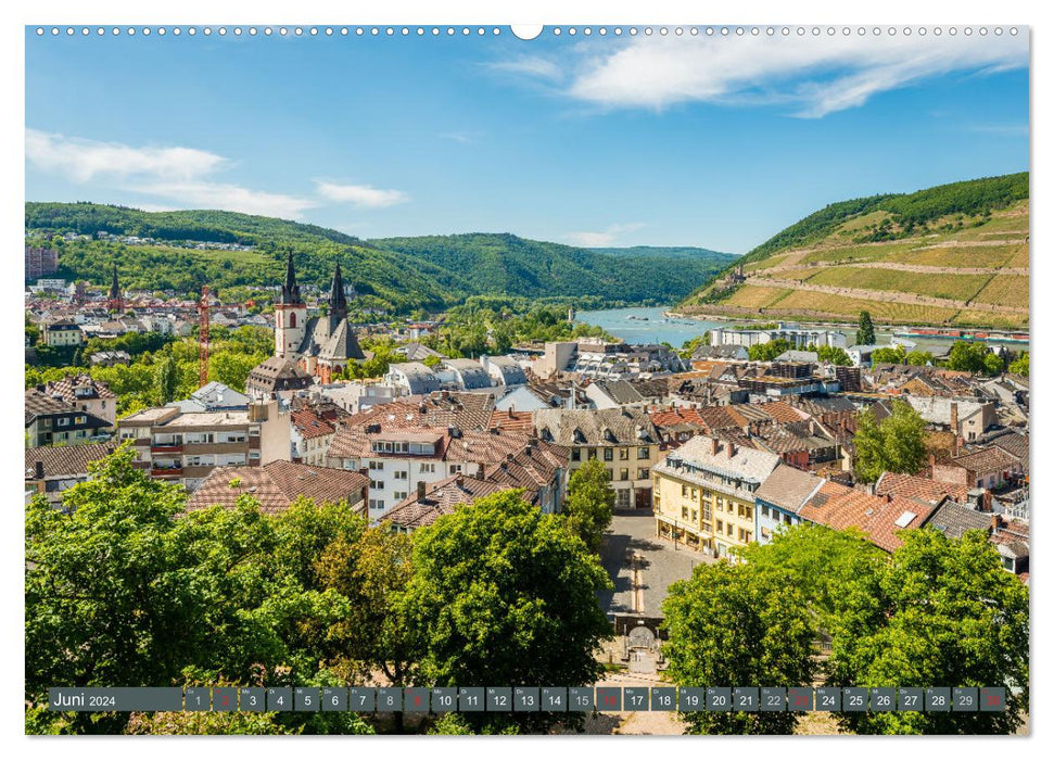 Bingen – Porte du Rhin moyen (Calvendo Premium Wall Calendar 2024) 