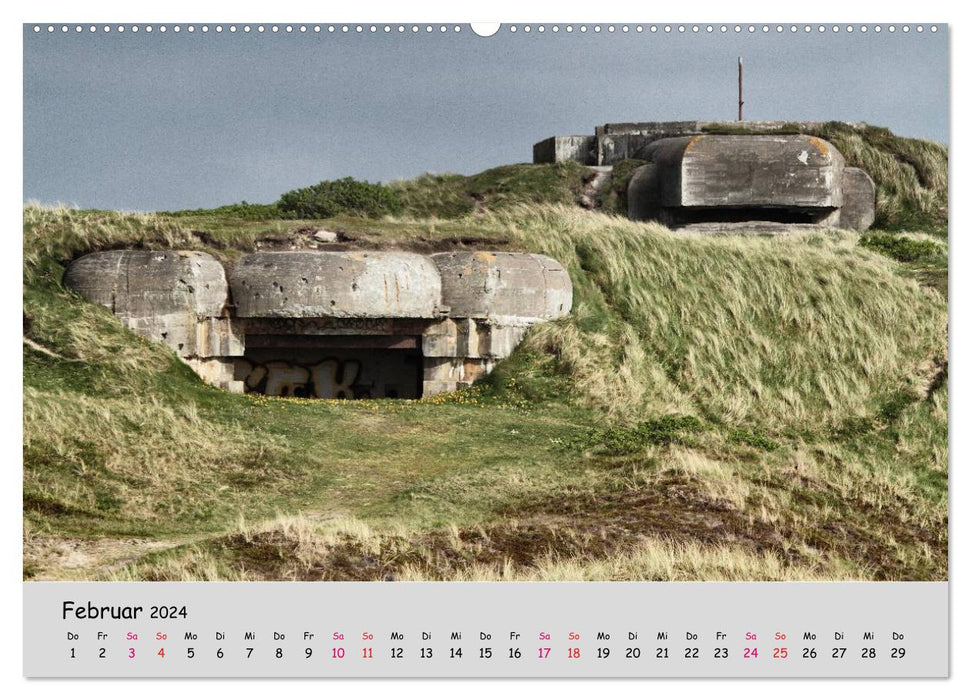 Bunker contemporary witnesses of history (CALVENDO wall calendar 2024) 