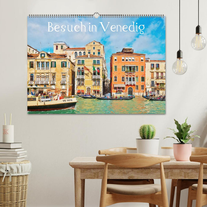Besuch in Venedig (CALVENDO Wandkalender 2024)