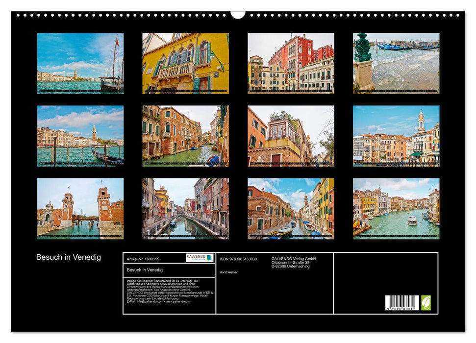 Visit to Venice (CALVENDO wall calendar 2024) 