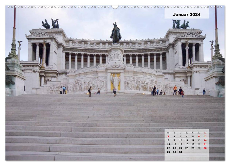 Rom, Blickpunkte der ewigen Stadt. (CALVENDO Premium Wandkalender 2024)
