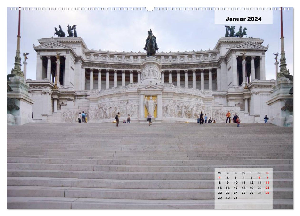 Rome, viewpoints of the eternal city. (CALVENDO Premium Wall Calendar 2024) 