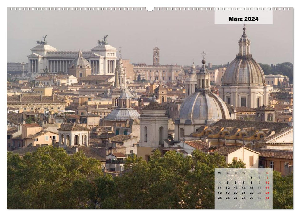 Rome, viewpoints of the eternal city. (CALVENDO Premium Wall Calendar 2024) 