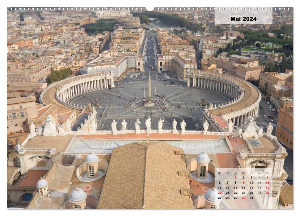 Rome, viewpoints of the eternal city. (CALVENDO Premium Wall Calendar 2024) 