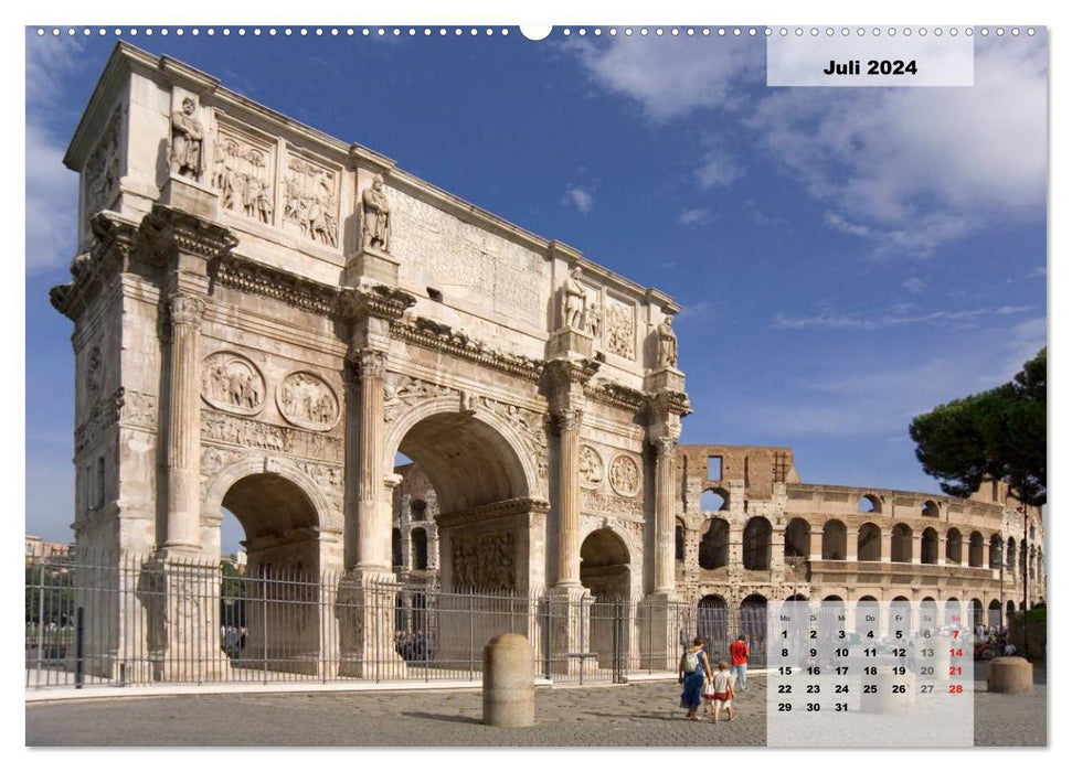 Rome, viewpoints of the eternal city. (CALVENDO Premium Wall Calendar 2024) 