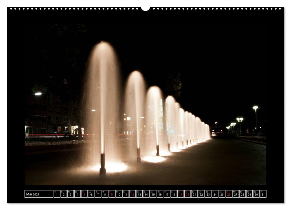 Karlsruhe Day and Night (CALVENDO wall calendar 2024) 