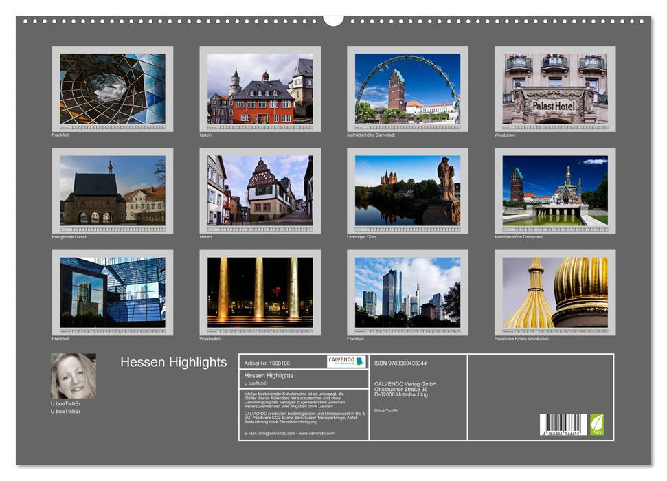 Hesse Highlights (CALVENDO wall calendar 2024) 