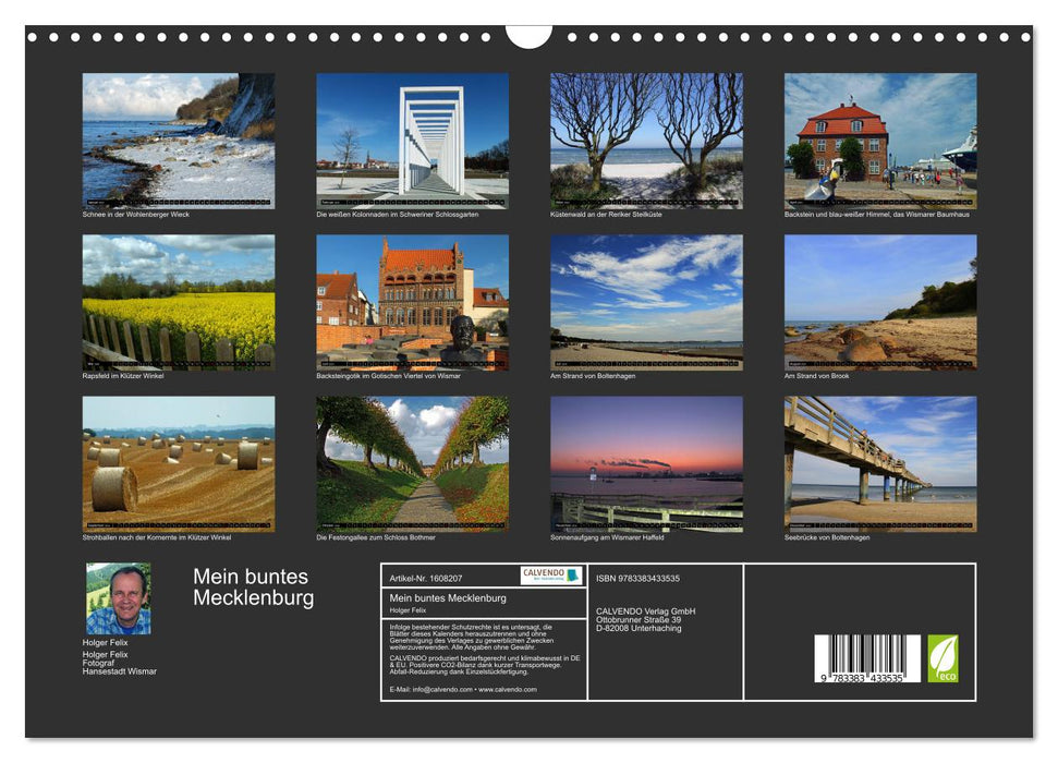 My colorful Mecklenburg (CALVENDO wall calendar 2024) 