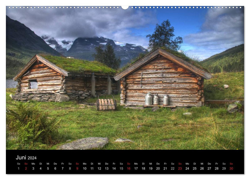 Norwegens Fjorde, Berge und mehr (CALVENDO Premium Wandkalender 2024)