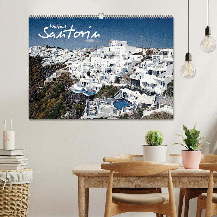 Weißes Santorin (CALVENDO Wandkalender 2024)