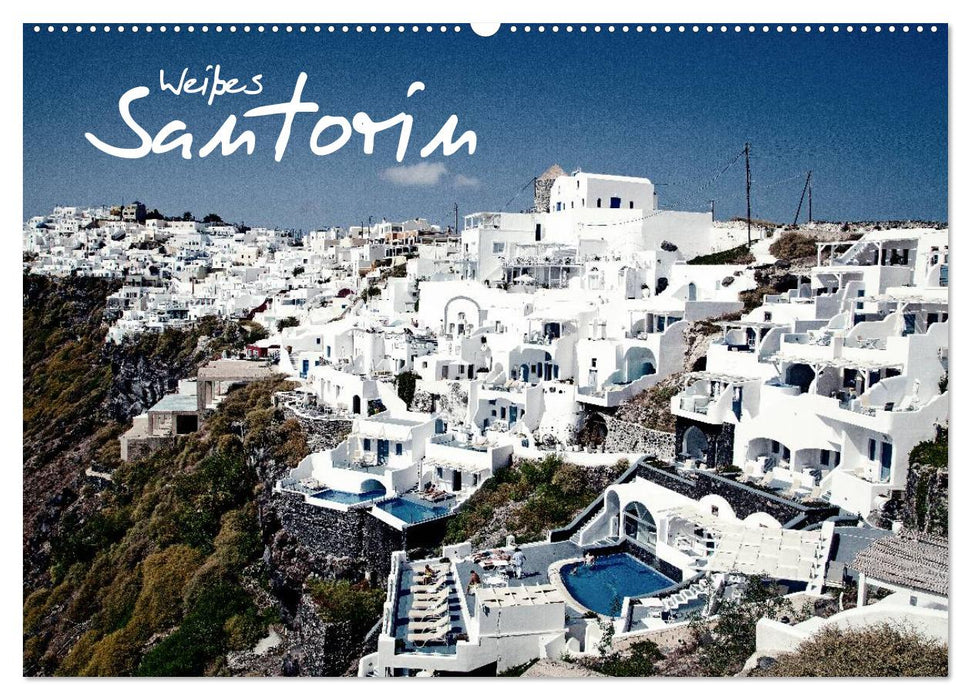 White Santorini (CALVENDO Wall Calendar 2024) 