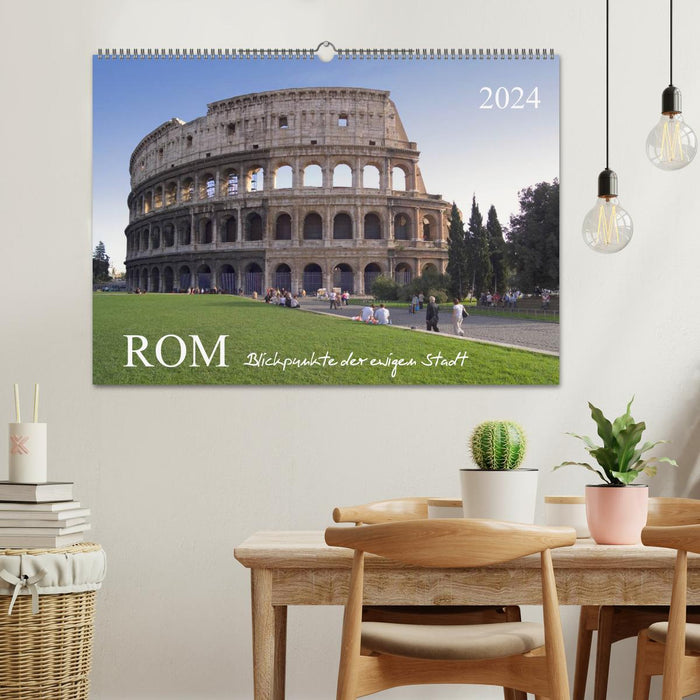 Rome, viewpoints of the eternal city. (CALVENDO wall calendar 2024) 