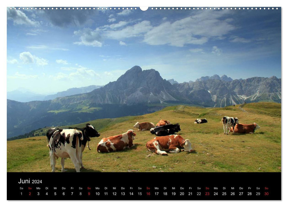 Idyllic Dolomites (CALVENDO Premium Wall Calendar 2024) 