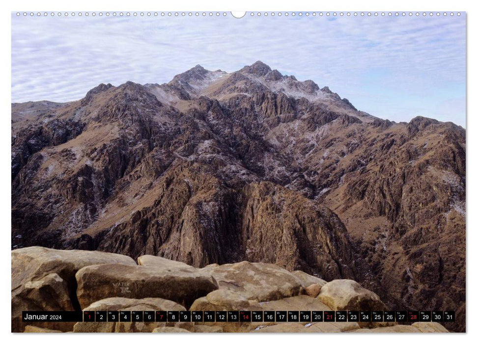 Sinai - Landschaft aus Fels und Sand (CALVENDO Premium Wandkalender 2024)