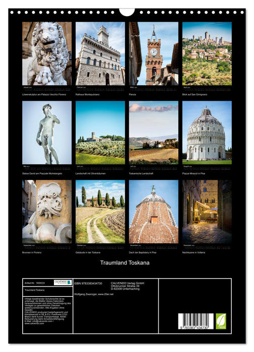 Dreamland Tuscany (CALVENDO wall calendar 2024) 