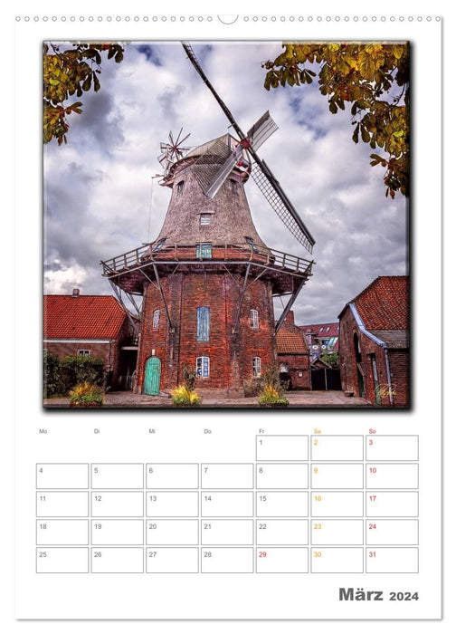 Jever - the North Sea on the doorstep (CALVENDO Premium Wall Calendar 2024)