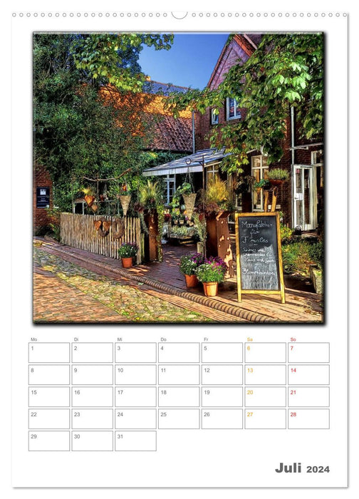 Jever - the North Sea on the doorstep (CALVENDO Premium Wall Calendar 2024)