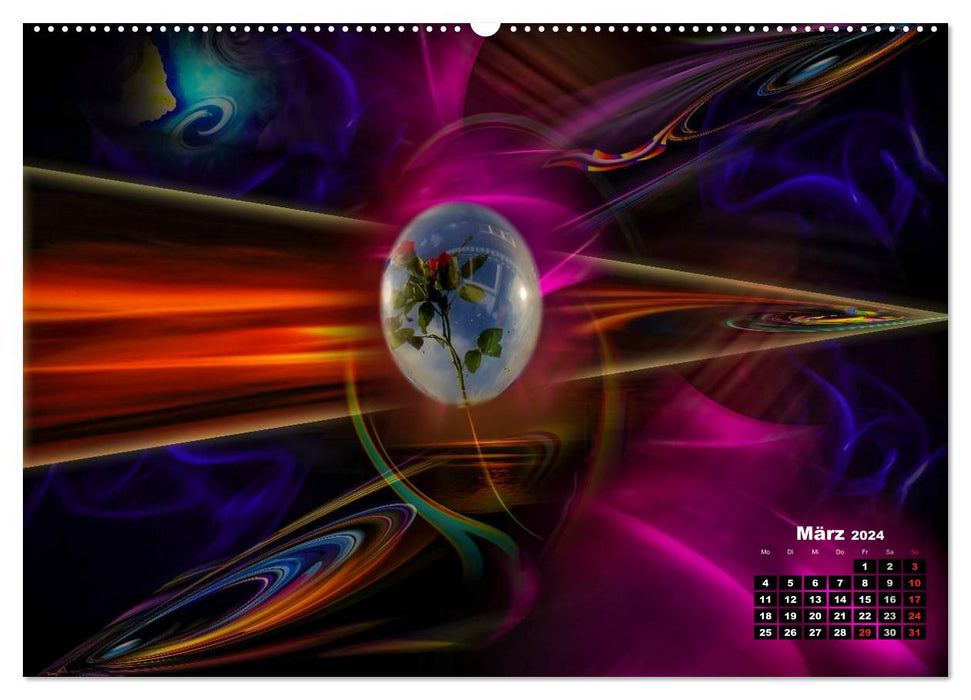 Our world full of secrets - Digital Art (CALVENDO Premium Wall Calendar 2024) 