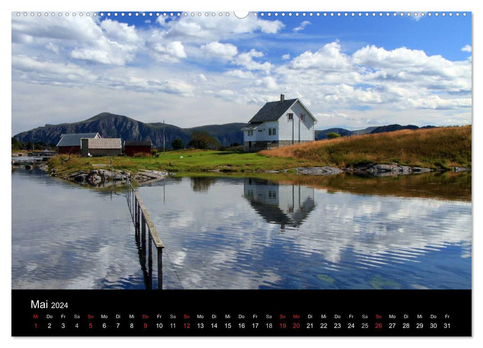 Norwegens Fjorde, Berge und mehr (CALVENDO Wandkalender 2024)