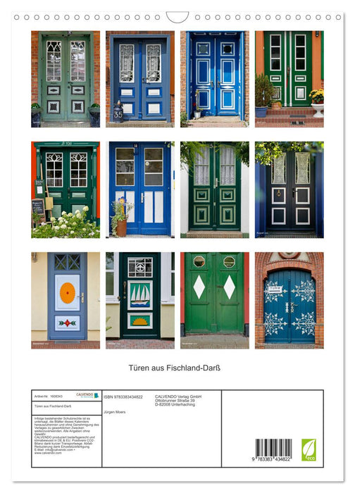 Doors from Fischland-Darß (CALVENDO wall calendar 2024) 