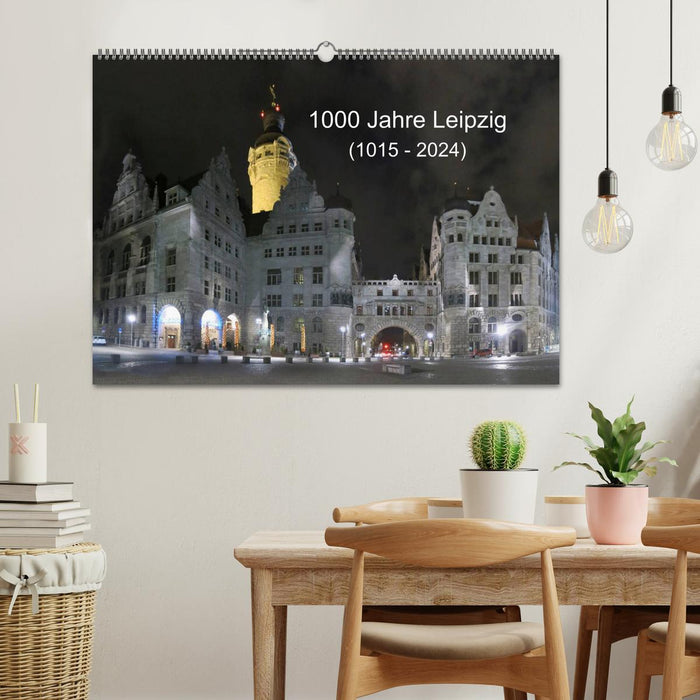 1000 years of Leipzig (1015 - 2024) (CALVENDO wall calendar 2024) 