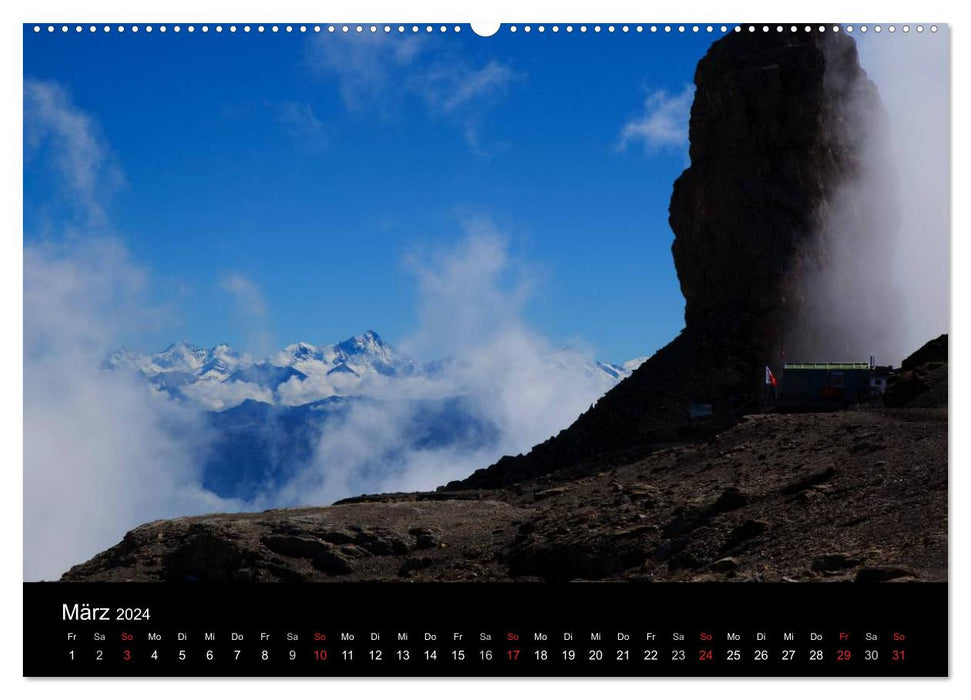 Alpine impressions, Switzerland/France region (CALVENDO Premium Wall Calendar 2024) 