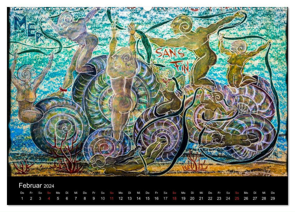 Of merwomen and mermen (CALVENDO wall calendar 2024) 