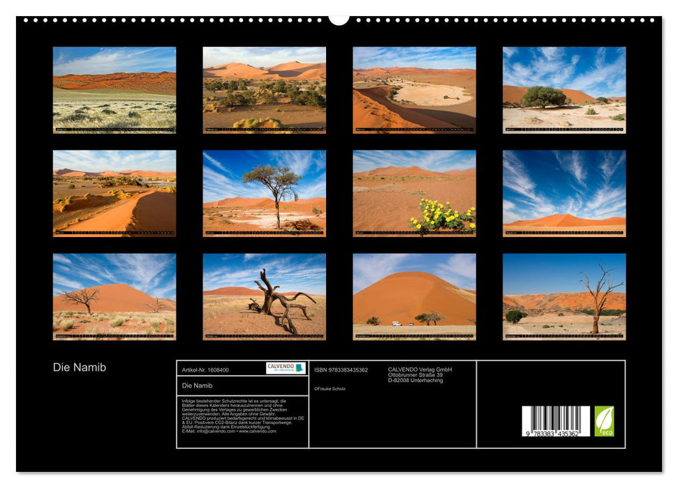 Die Namib (CALVENDO Premium Wandkalender 2024)