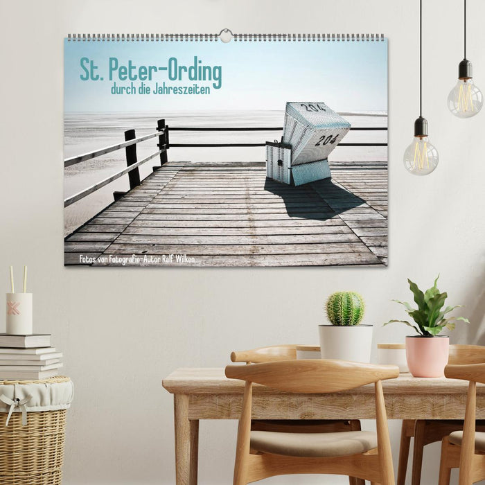 St. Peter-Ording durch die Jahreszeiten (CALVENDO Wandkalender 2024)