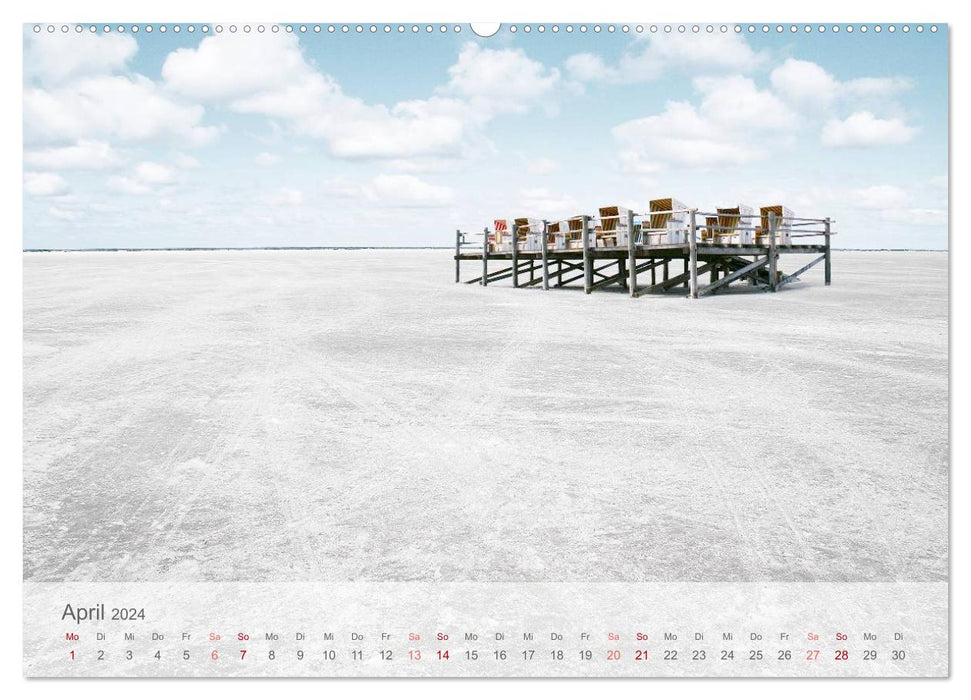 St. Peter-Ording through the seasons (CALVENDO wall calendar 2024) 