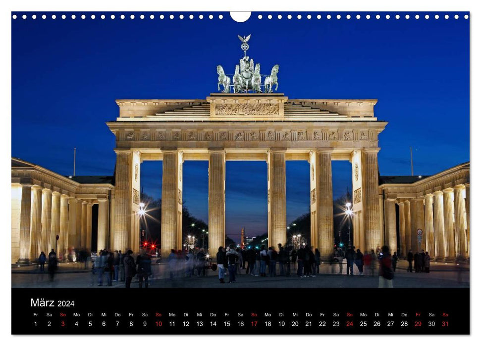 Ein Abend in Berlin (CALVENDO Wandkalender 2024)