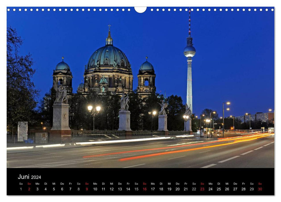 Ein Abend in Berlin (CALVENDO Wandkalender 2024)