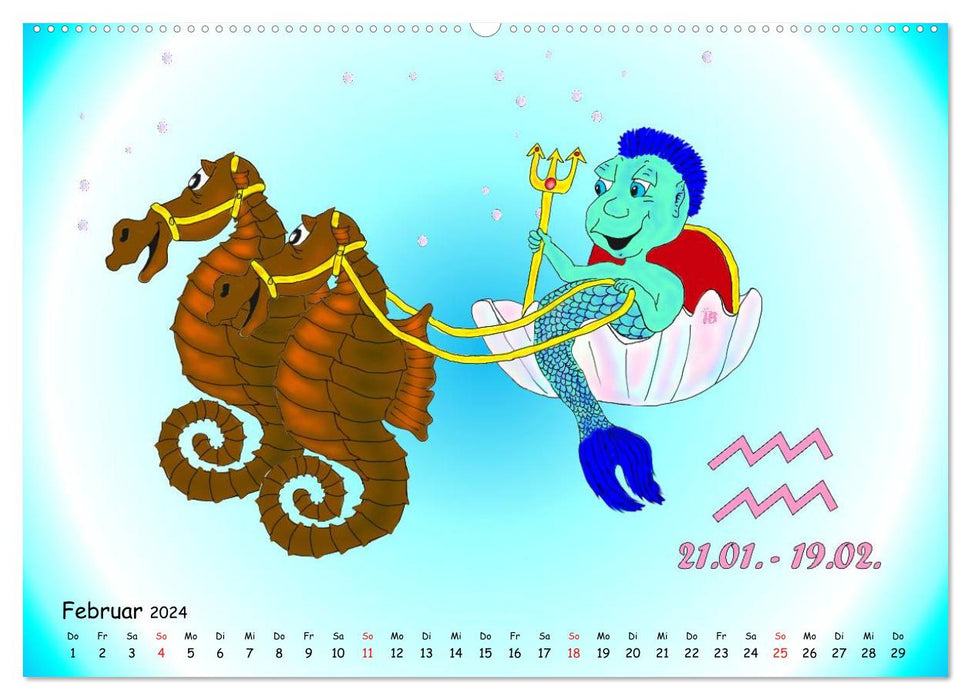 When the zodiac signs were still children (CALVENDO wall calendar 2024) 