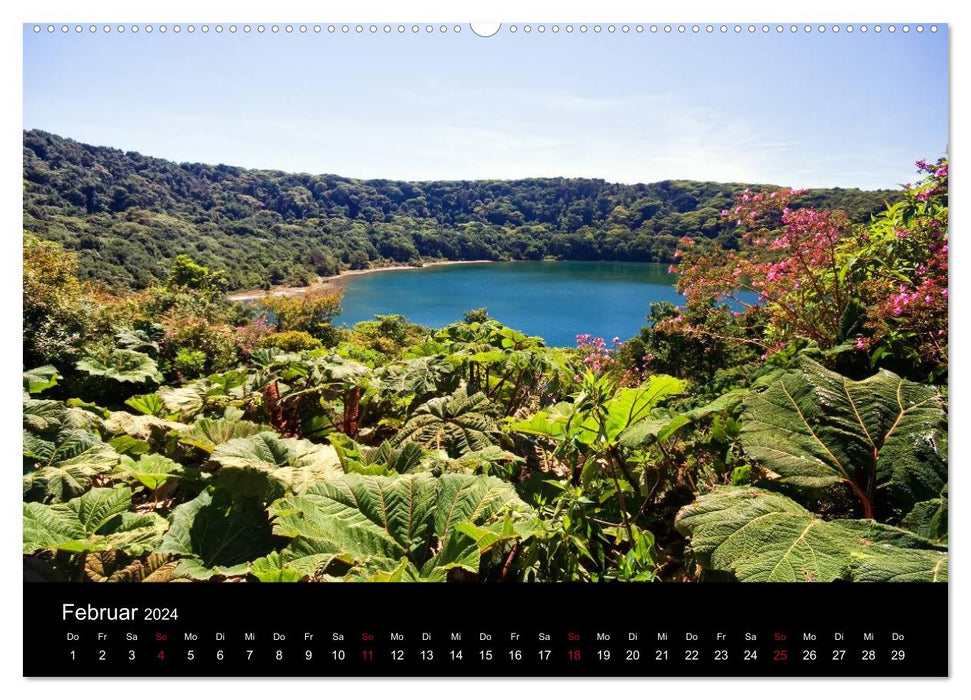 Costa Rica - Rainforest and Volcanoes (CALVENDO Wall Calendar 2024) 