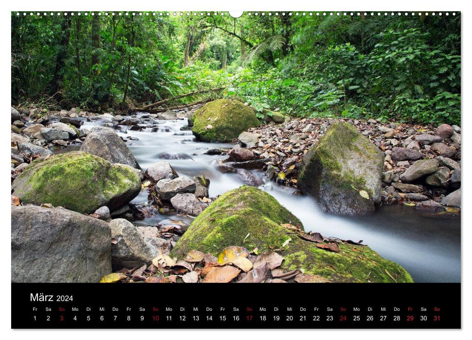 Costa Rica - Rainforest and Volcanoes (CALVENDO Wall Calendar 2024) 