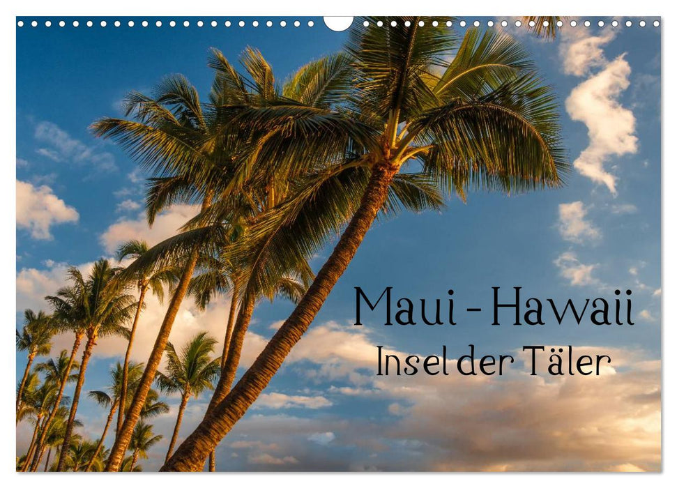 Maui Hawaii – Île des vallées (Calvendo mural 2024) 