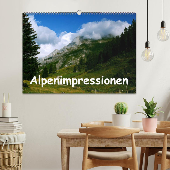 Impressions alpines, région Suisse/France (calendrier mural CALVENDO 2024) 