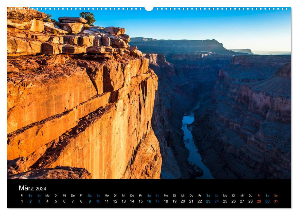 USA - unknown southwest (CALVENDO Premium Wall Calendar 2024) 